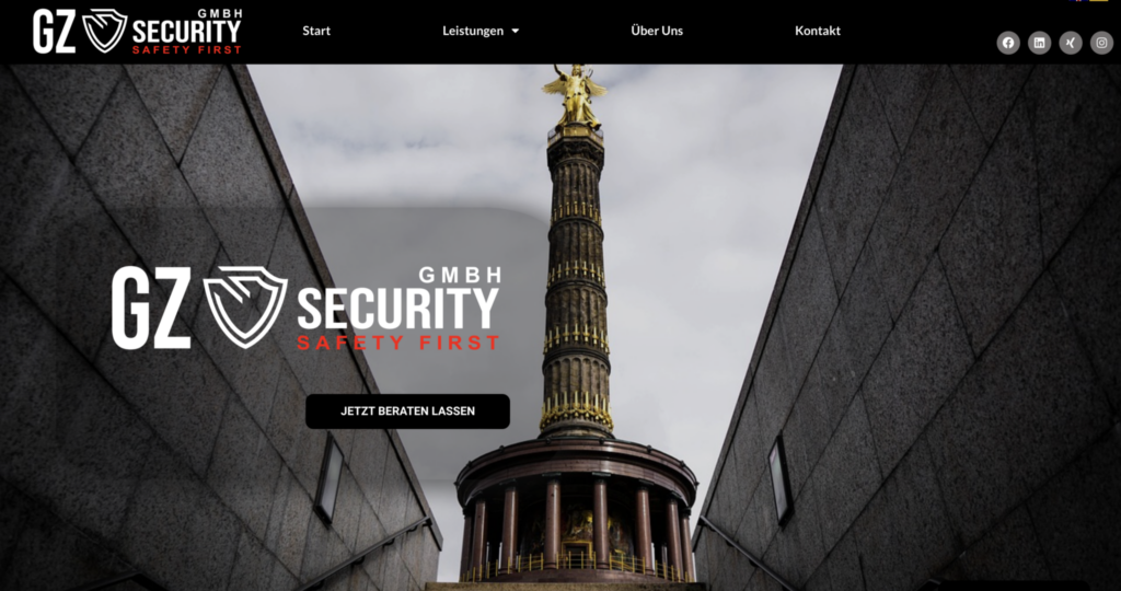 NxtLvl Design-Referenz-GZ Security GmbH